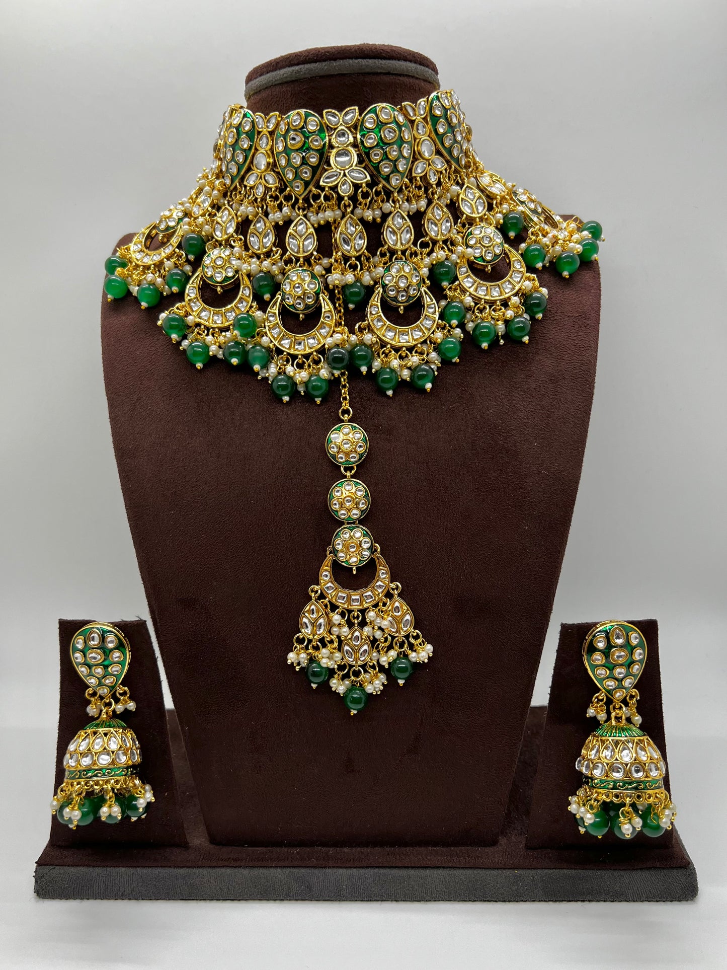 Seema Choker Set - Green