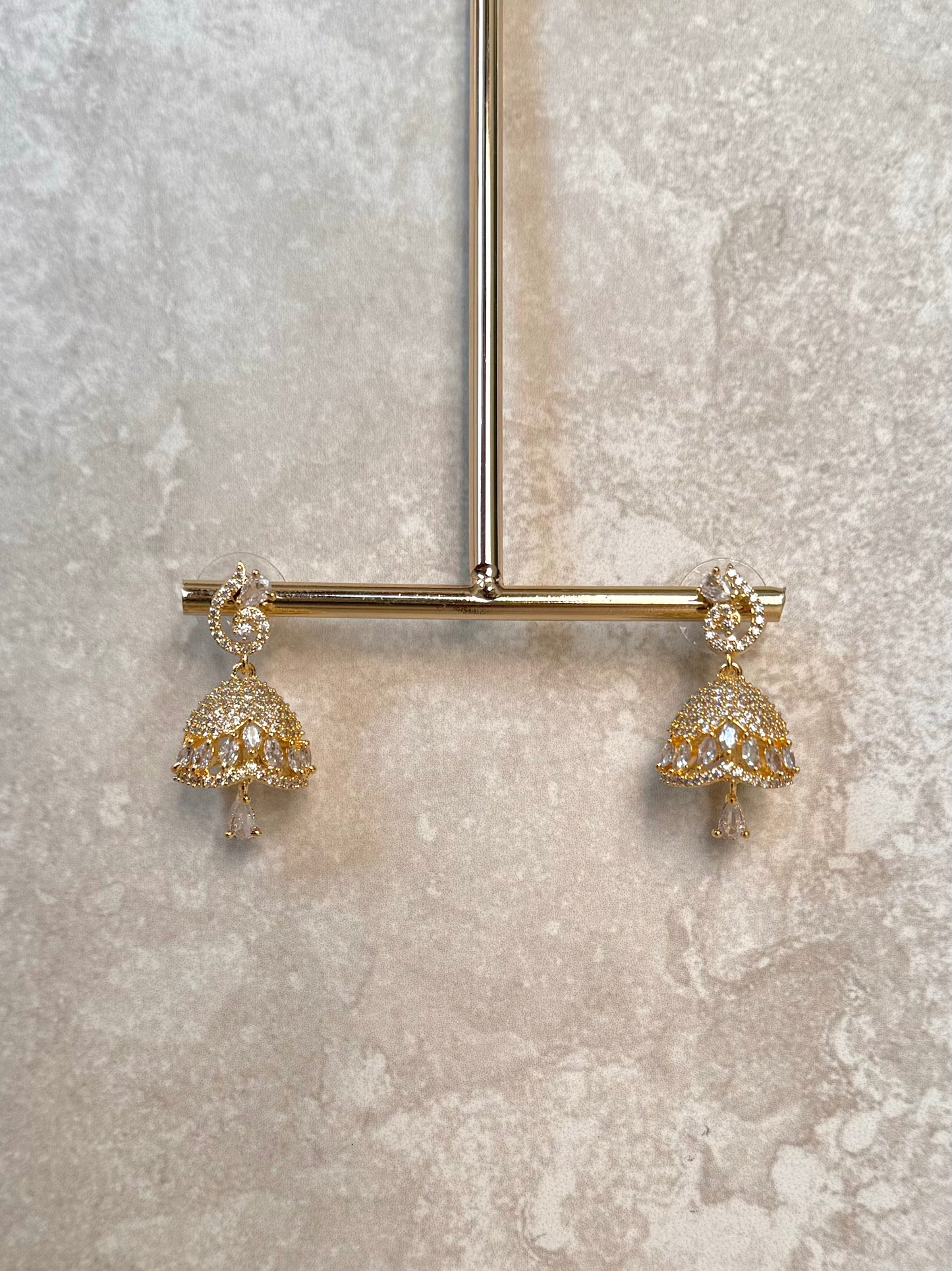 Ariel Mini Jhumkas - Gold