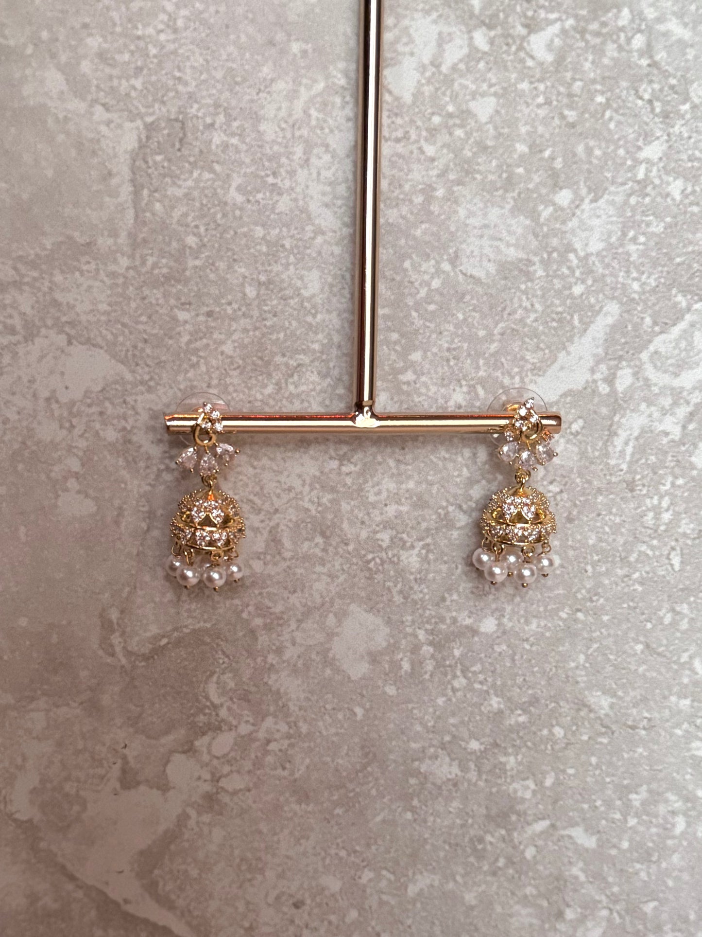 Anne Mini Jhumka - Gold