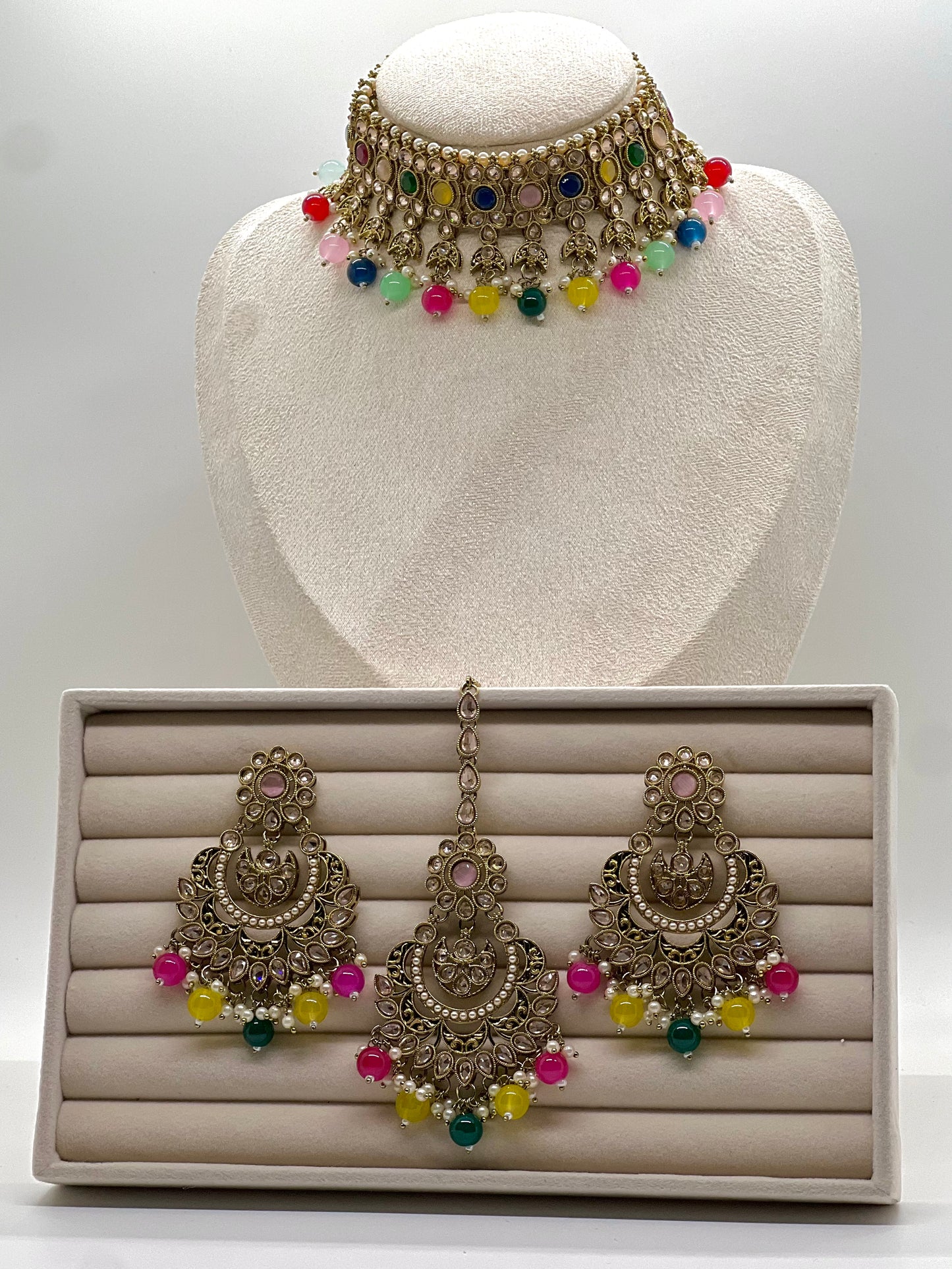 Neelum Choker Set - Multi