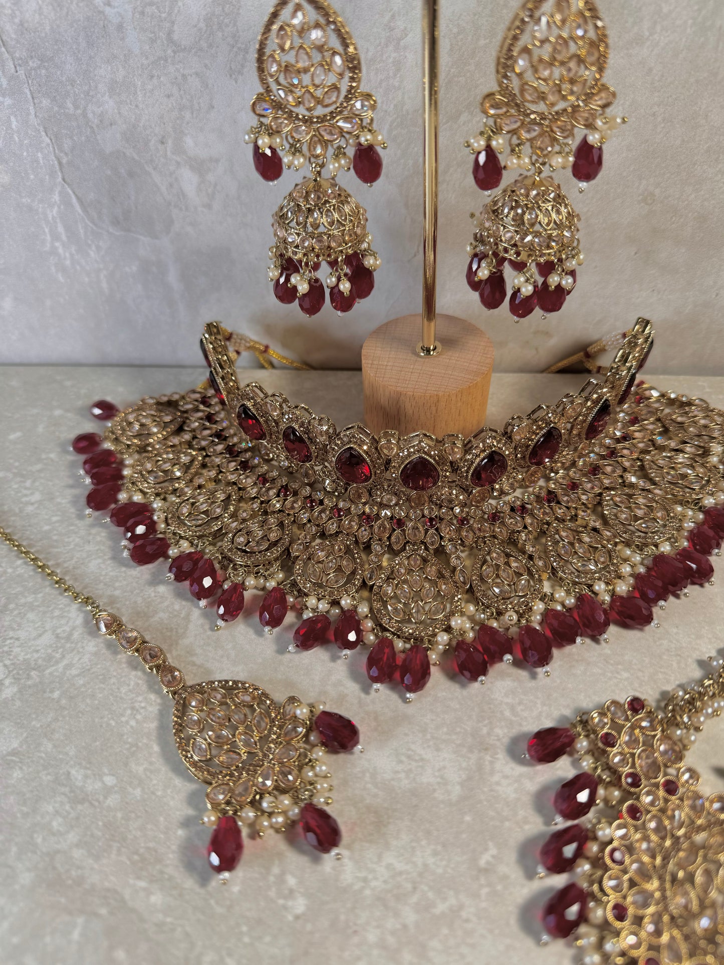 Elana Bridal - Maroon