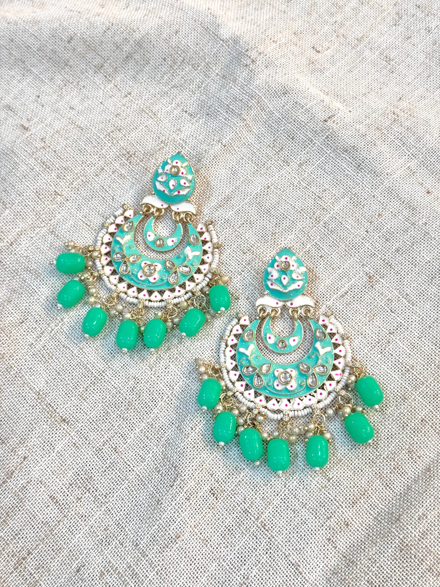 Myra Earrings - Teal