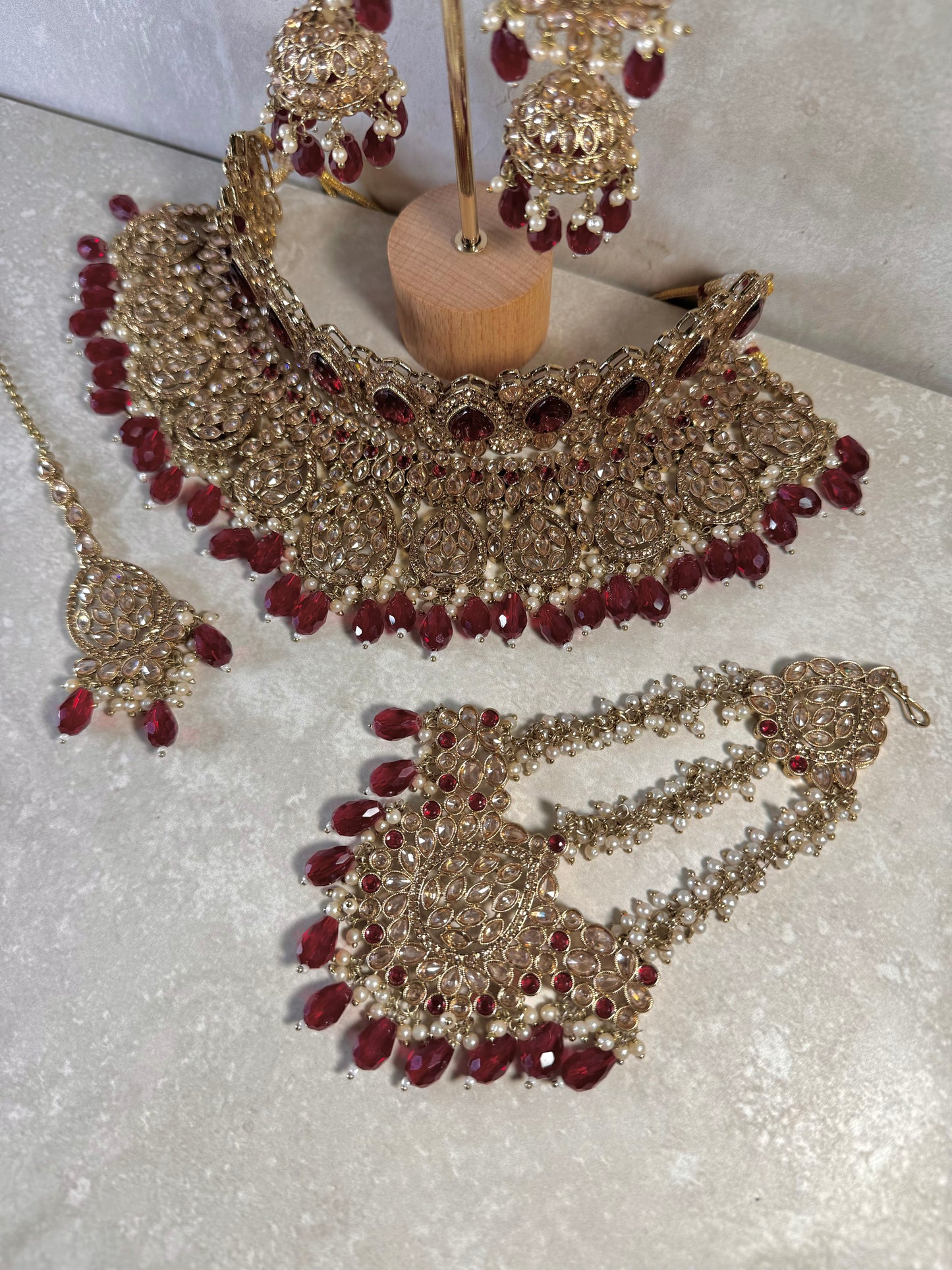 Elana Bridal - Maroon