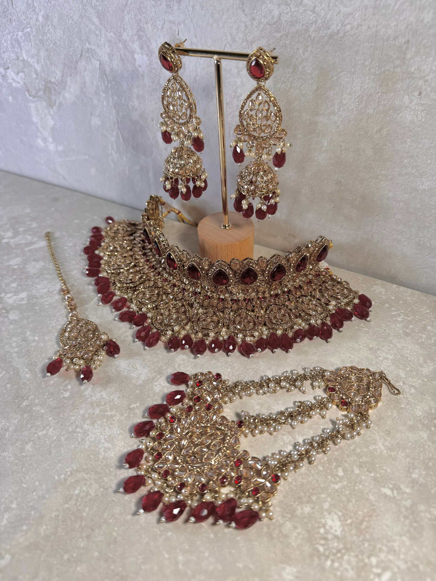 Elana Bridal - Maroon