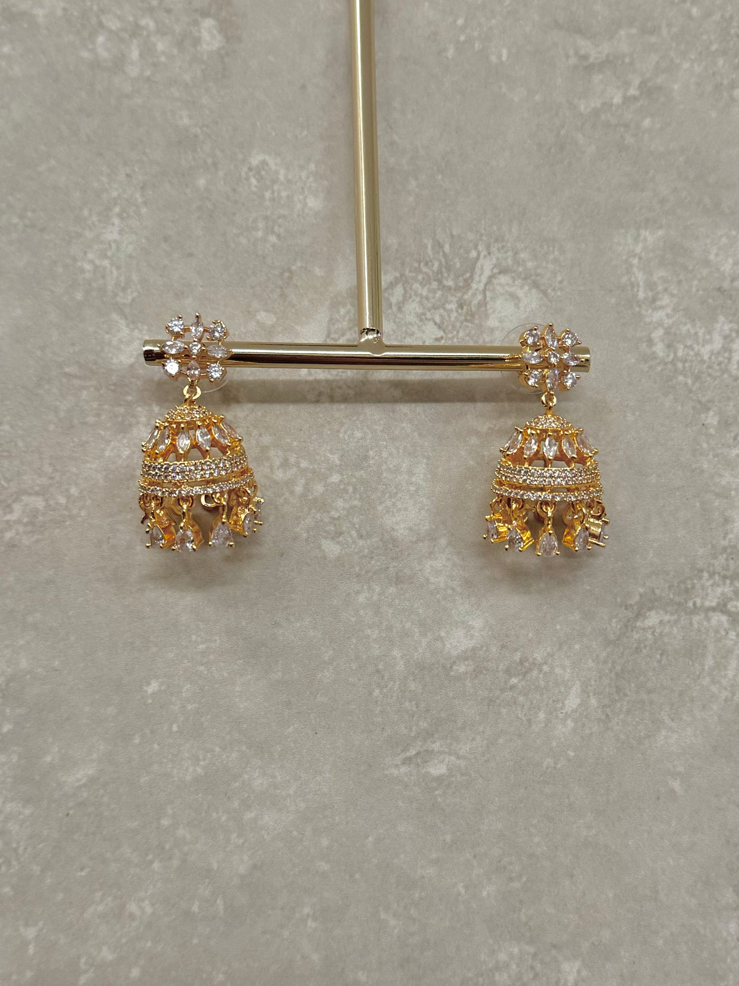 Anastasia Mini Jhumka - Gold