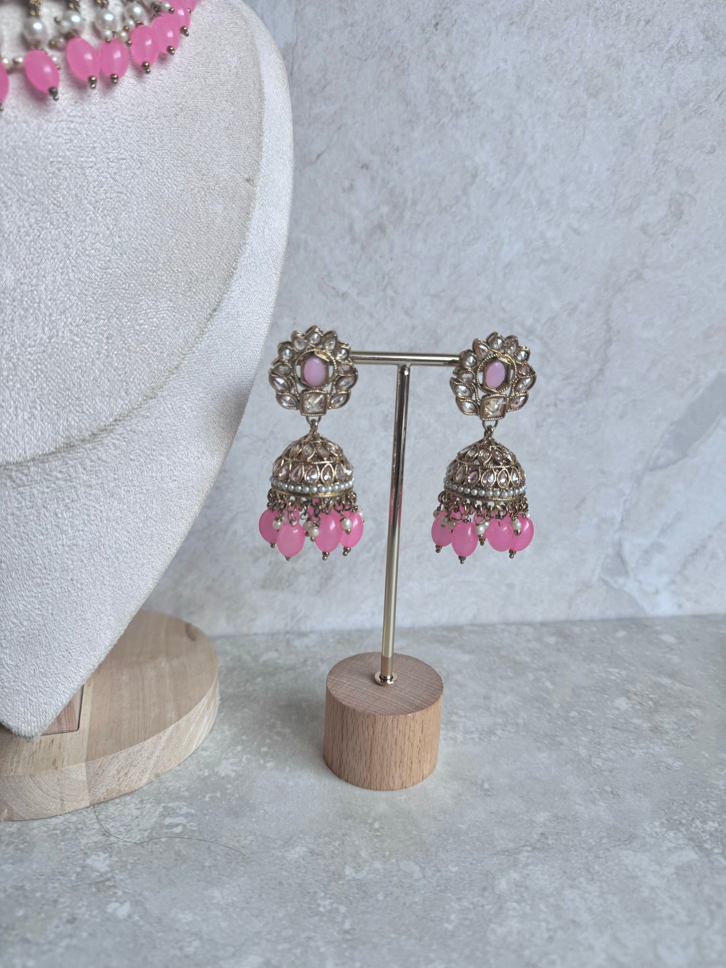 Minaya Choker Set - Light Pink