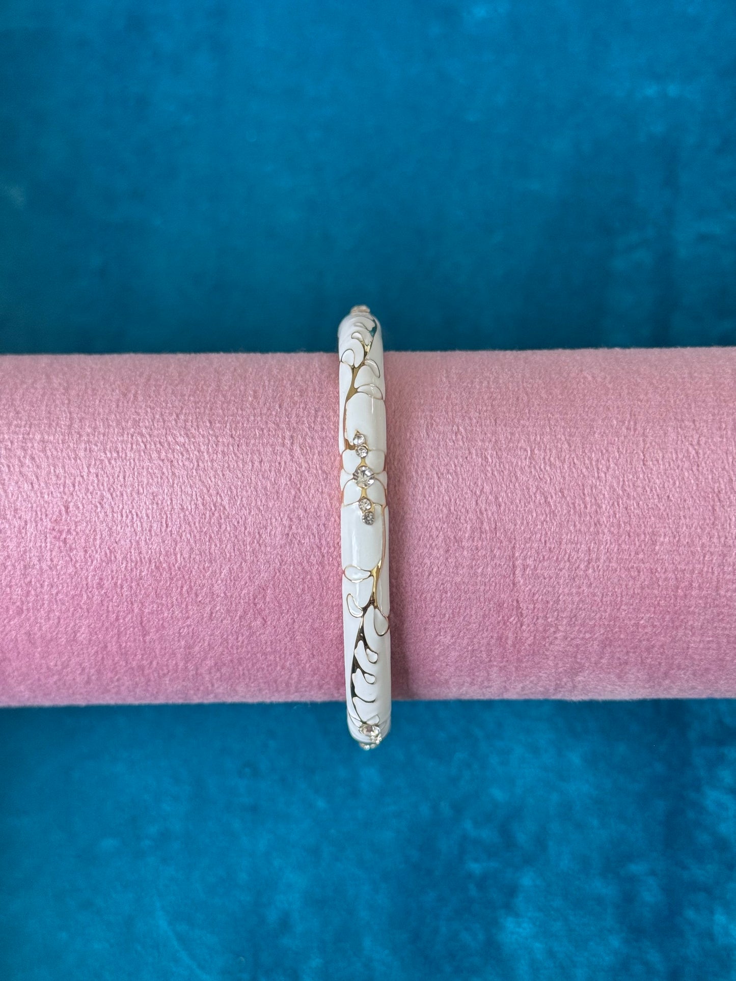 White Painted Bangle