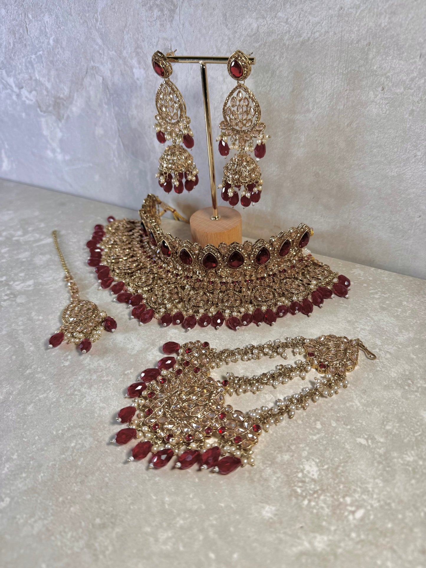 Elana Bridal - Maroon