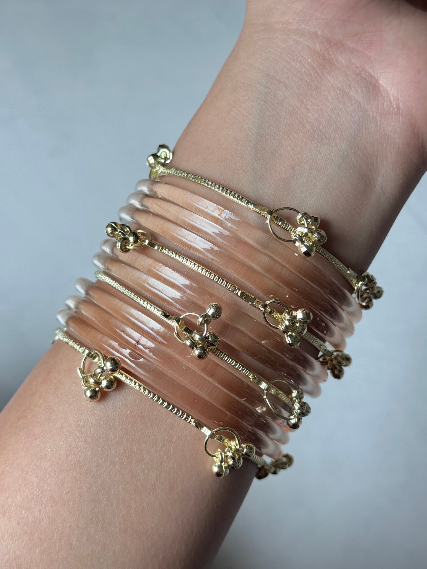 Jelly Bangles - Peach