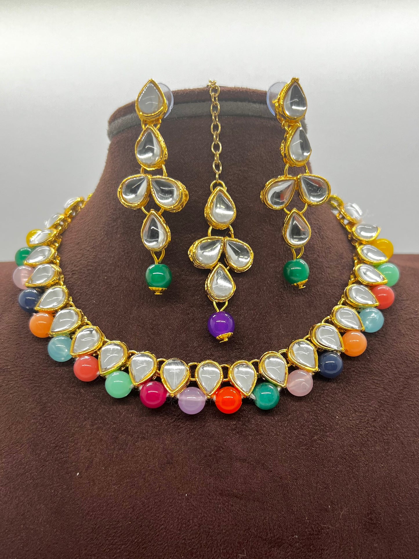 Nafisa Necklace Set - Multi