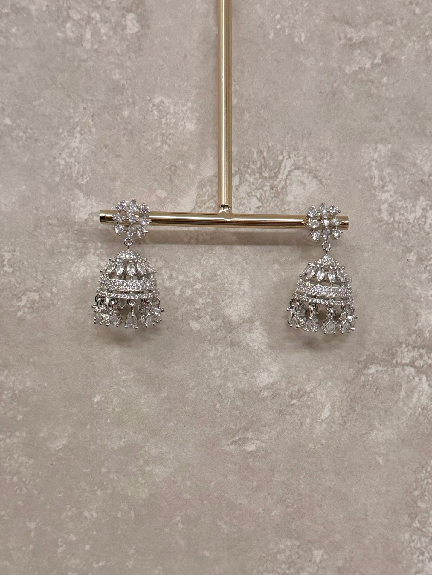 Anastasia Mini Jhumka - Silver