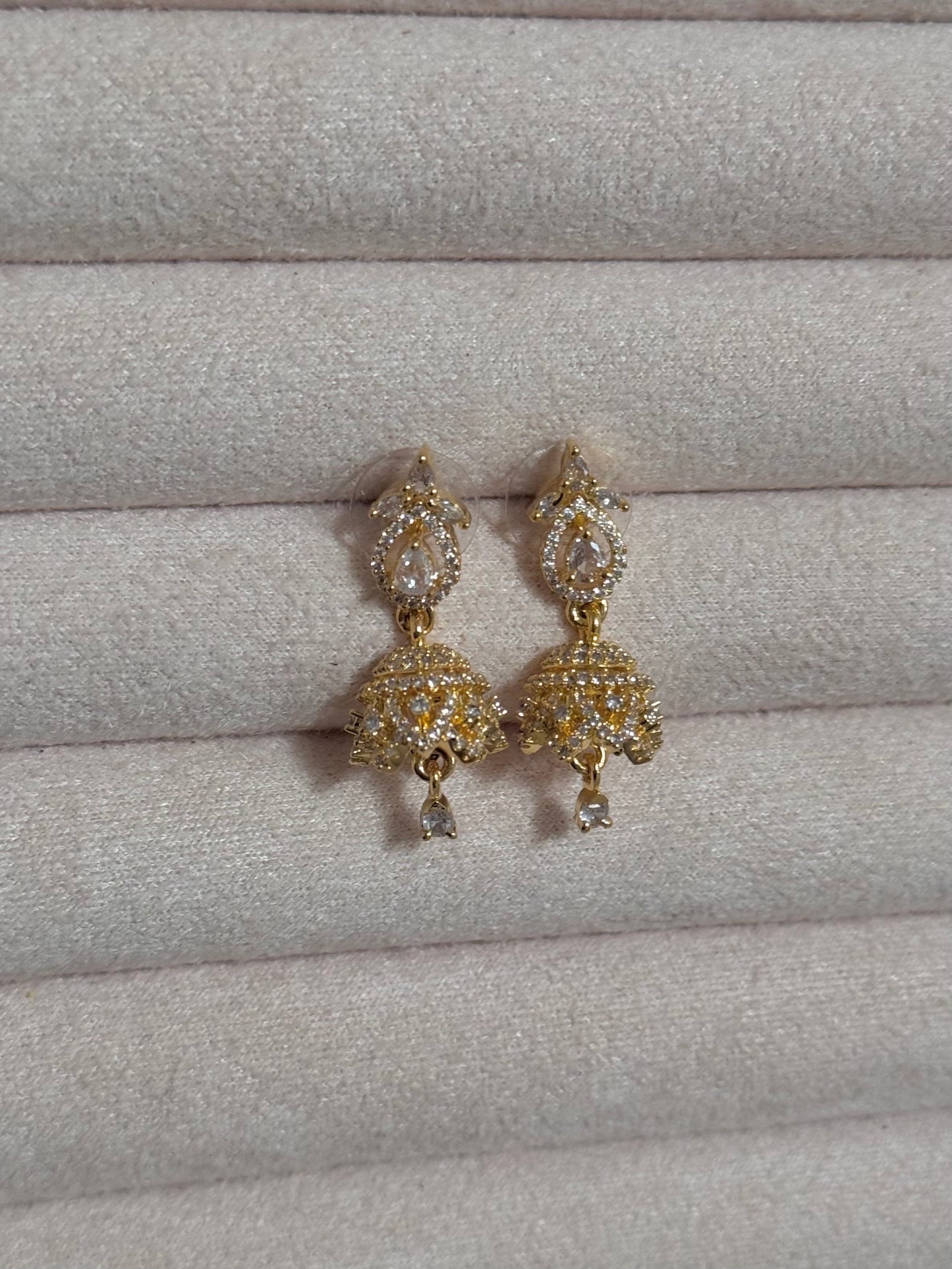 Iris Mini Jhumka - Gold