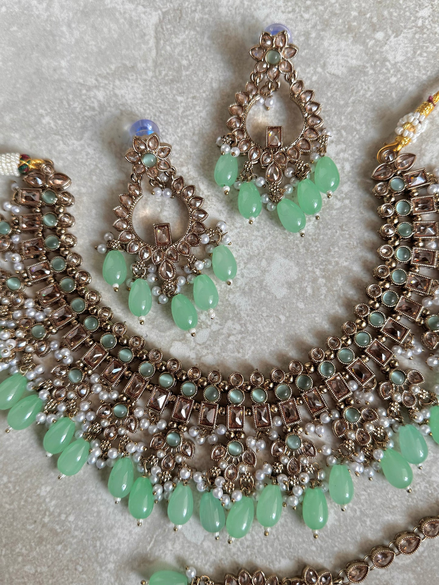 Akansha Choker Set - Mint