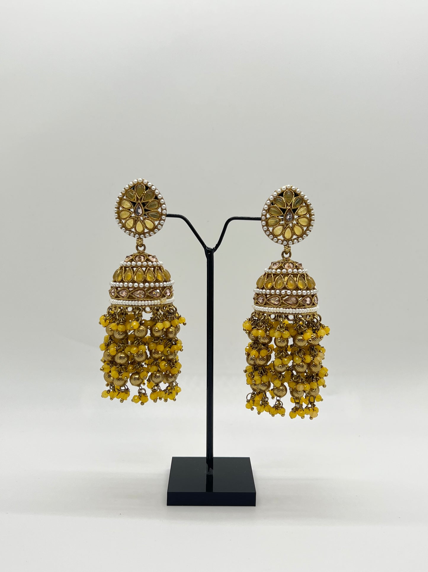 Gia Jhumkas - Yellow