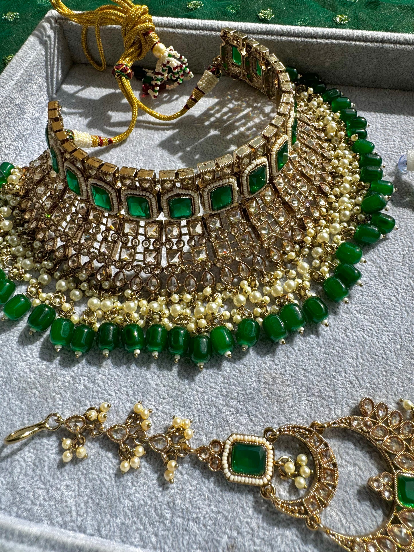 The Jhanvi Semi Bridal - Green