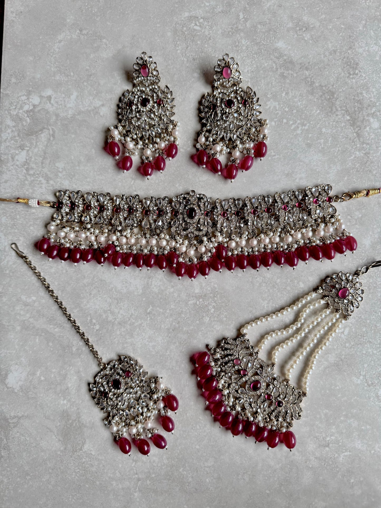 Shania Bridal - Maroon