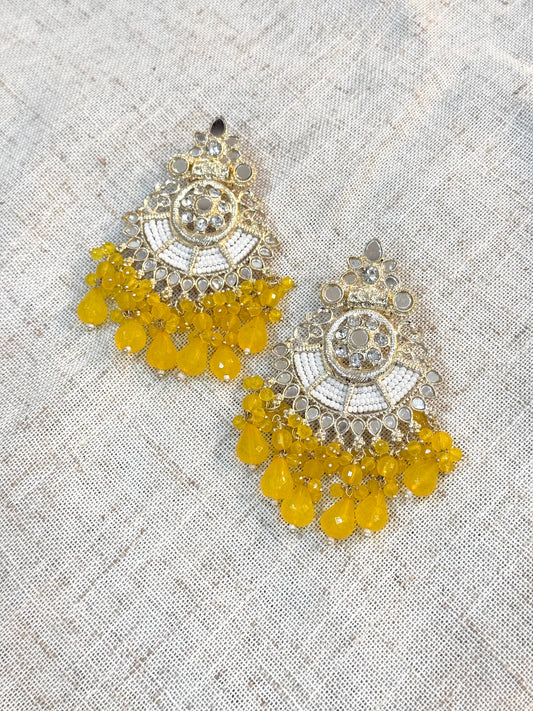 Mirror Earrings - Yellow