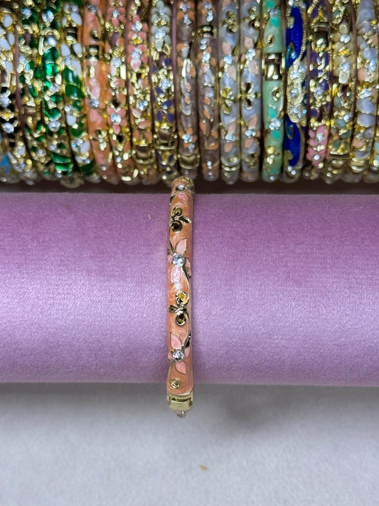 Peach Painted Bangle