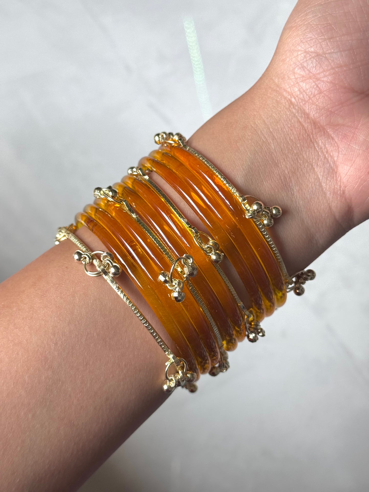 Jelly Bangles - Orange