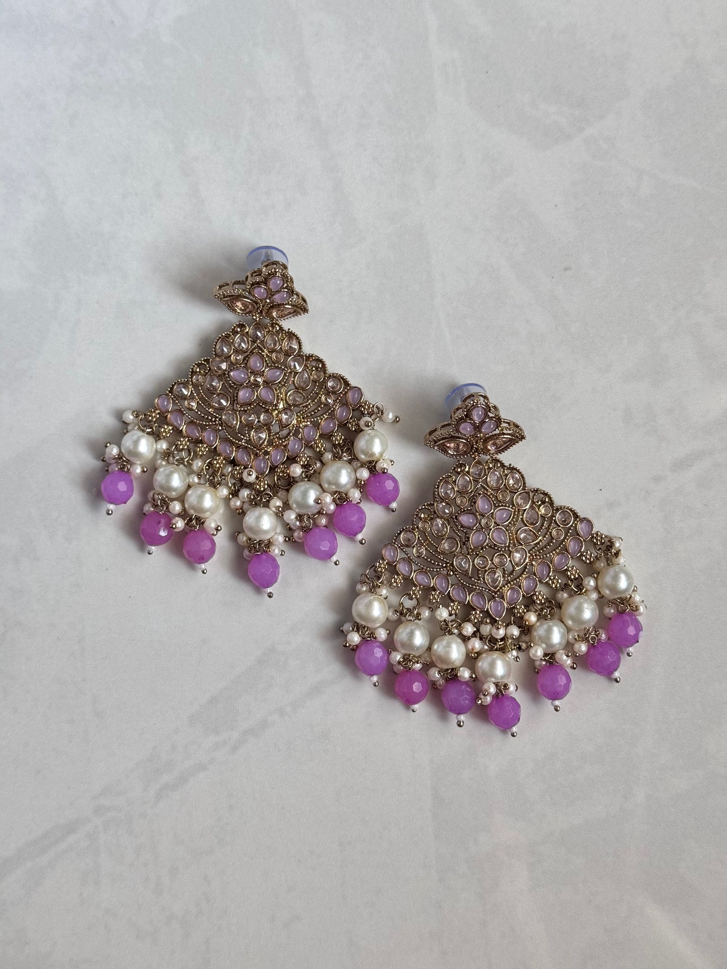 Avneet Earrings - Light Purple