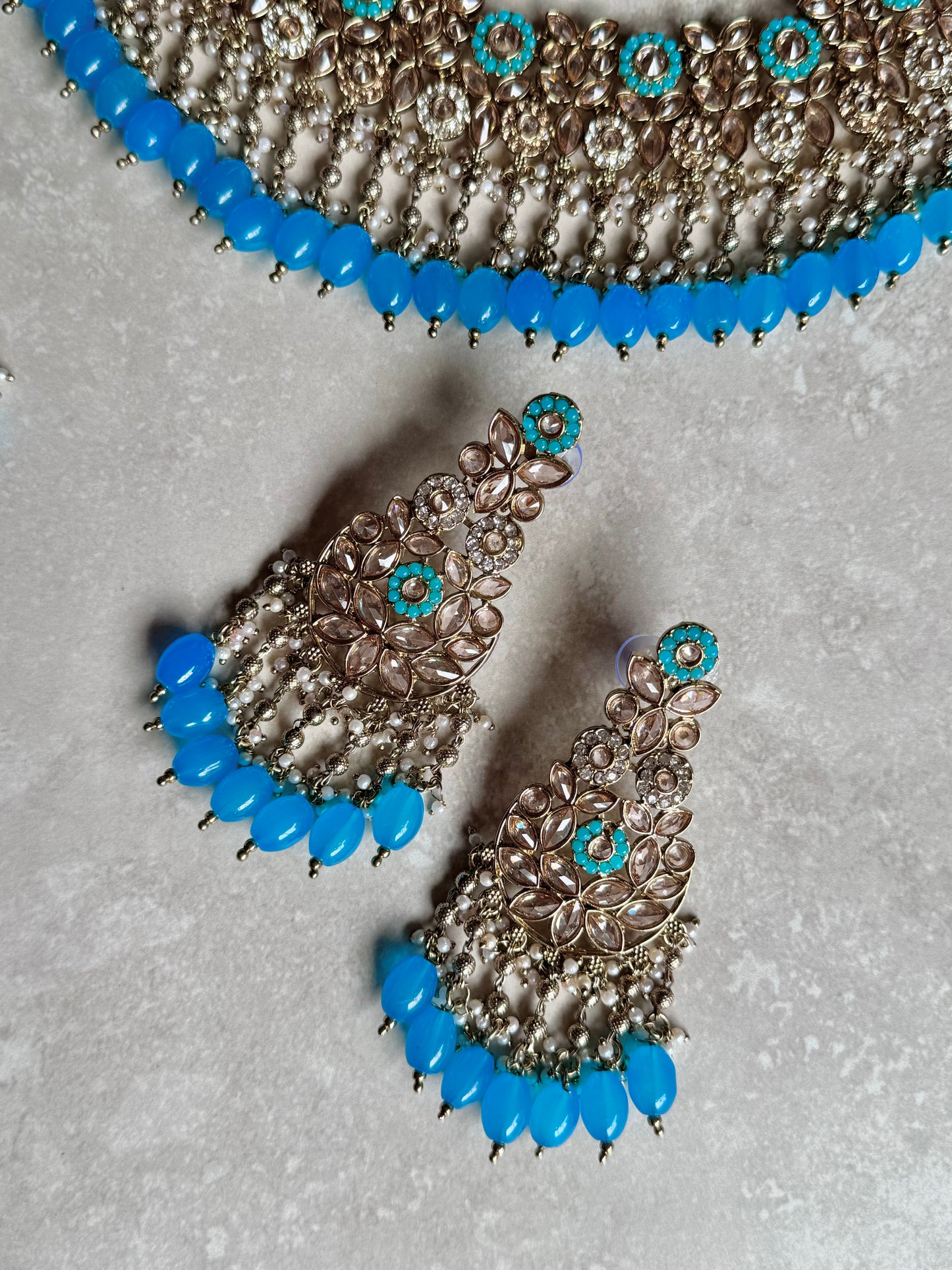 Mahiya Necklace Set - Blue