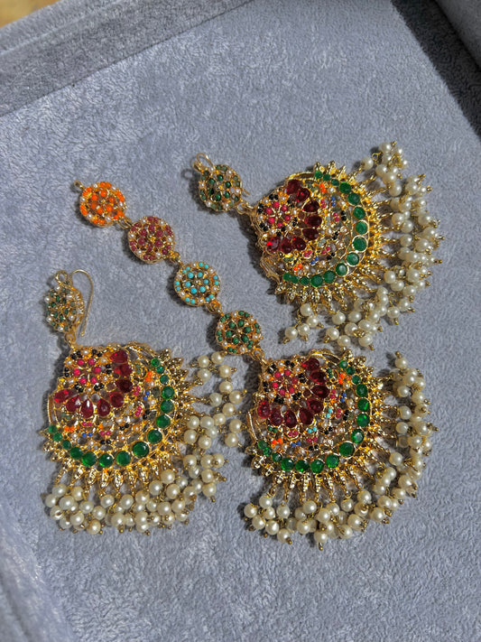 Anabia Earrings and Tikka