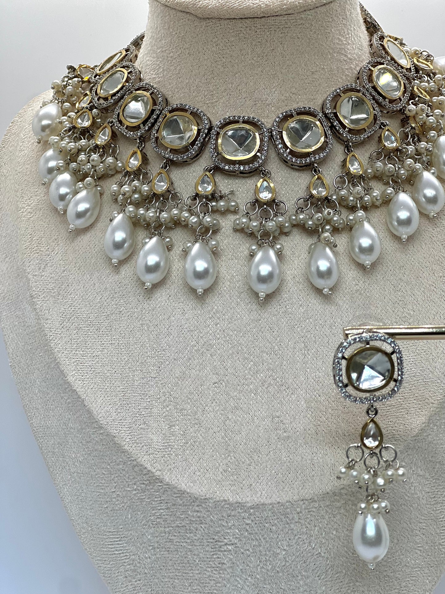 Mehnaaz Luxury Pachi Kundan Necklace Set (Luxury Collection)
