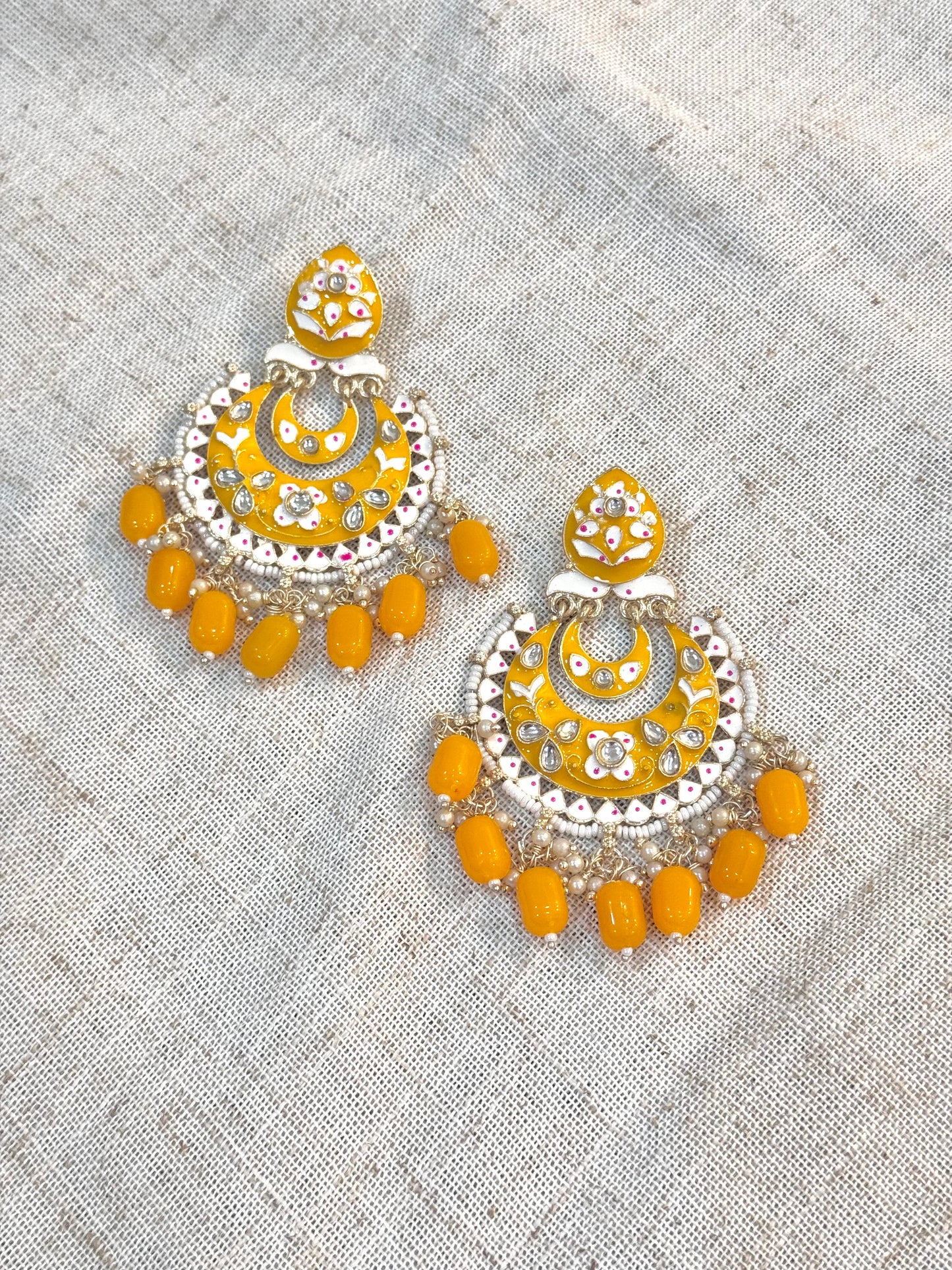 Myra Earrings - Orange