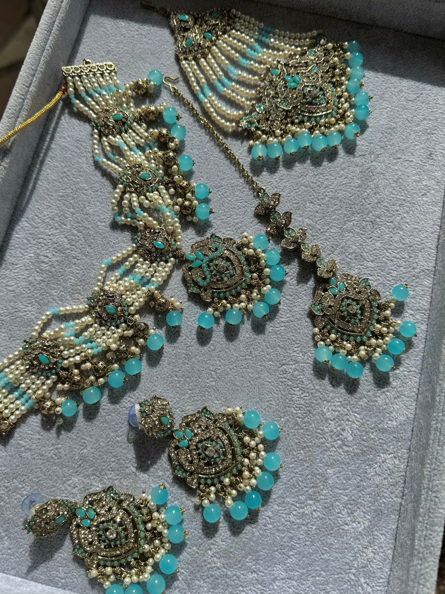 Neha Bridal Set - Teal