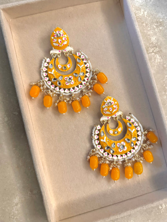 Myra Earrings - Orange