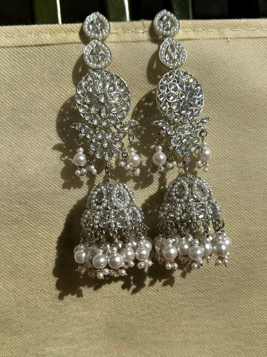 Ifrah Jhumkas - Silver