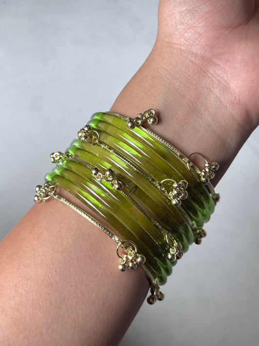 Jelly Bangles - Mint Green