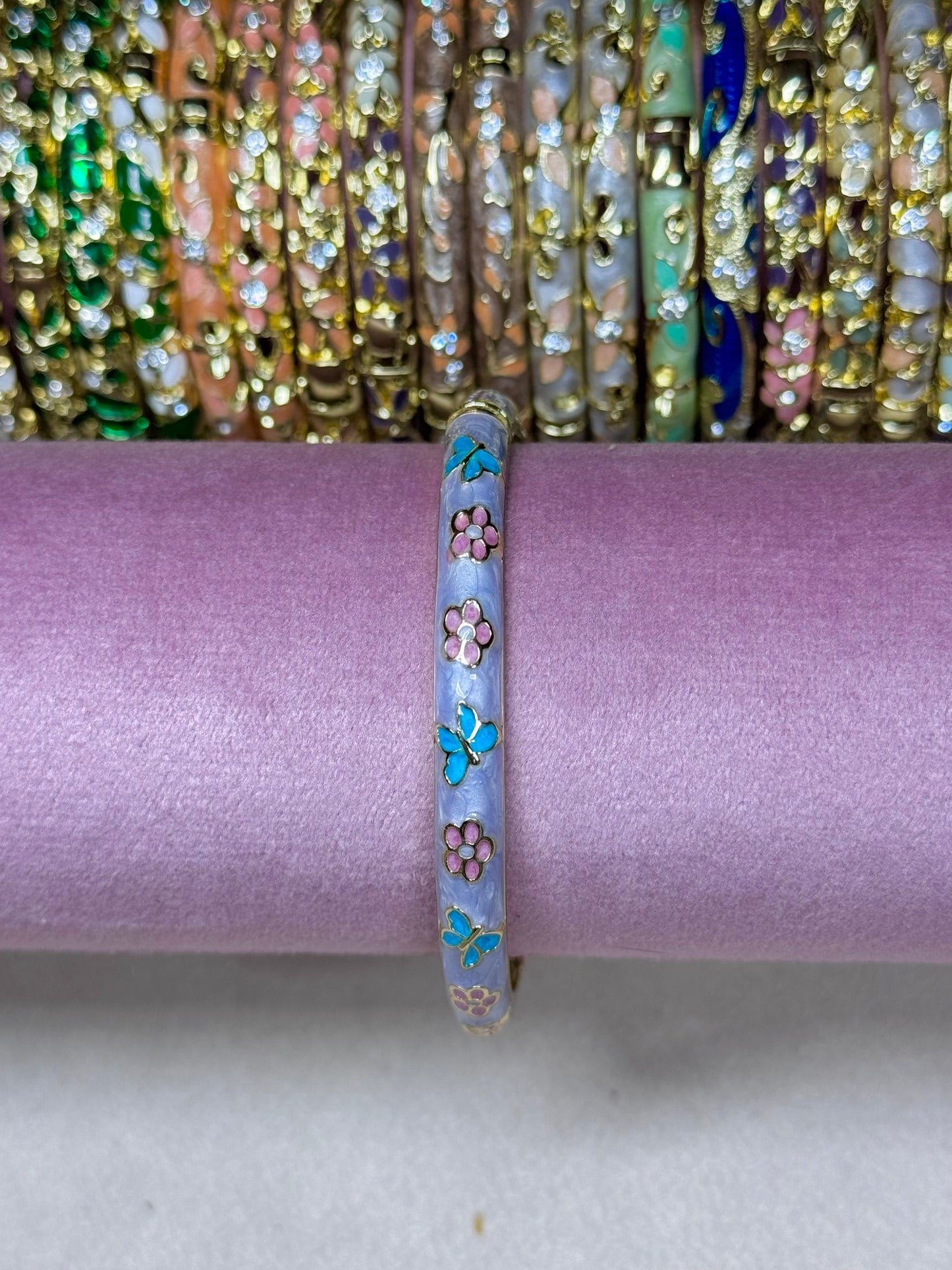 Lavender Painted Bangle