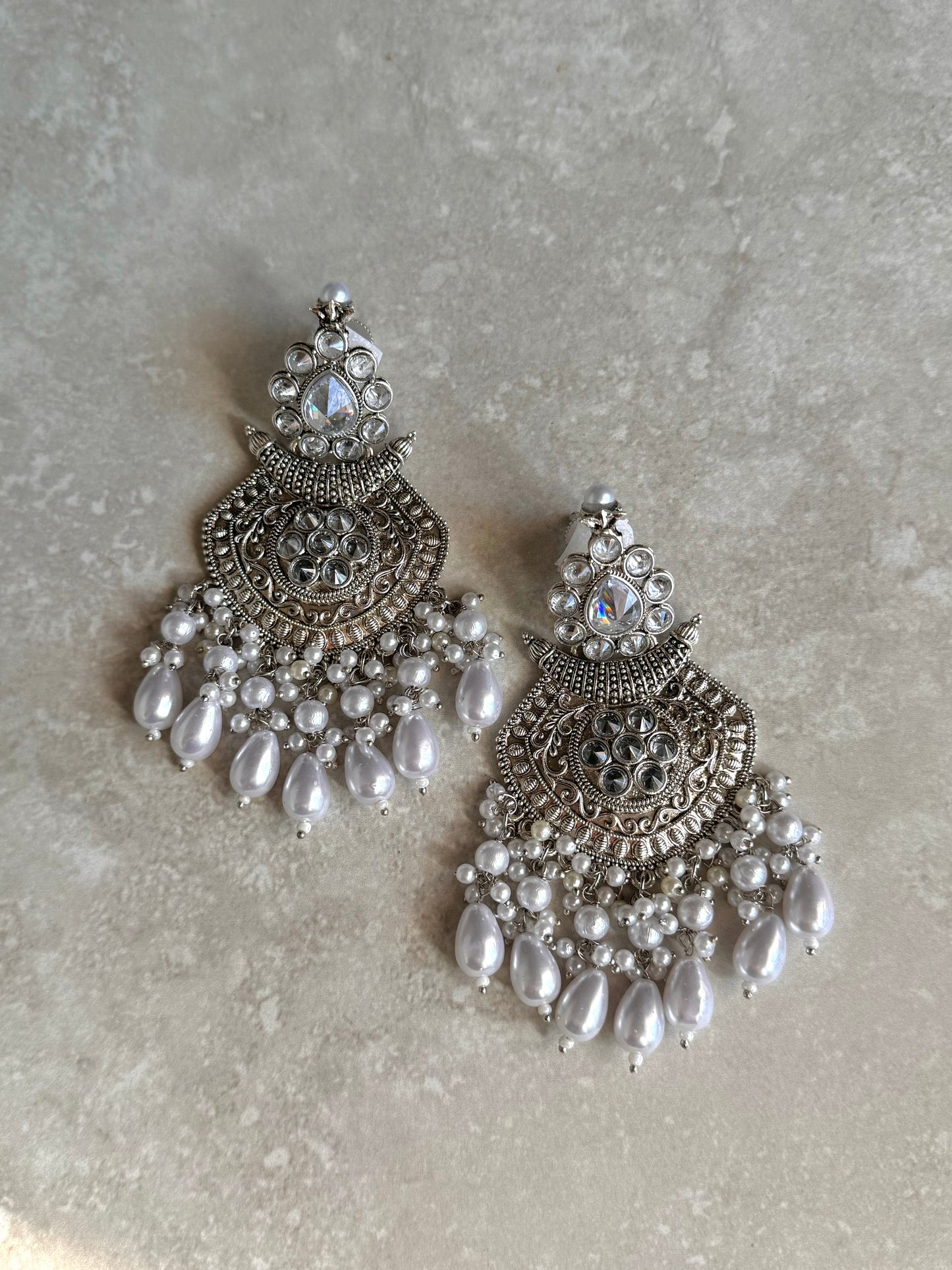 Shaneela Silver Earrings