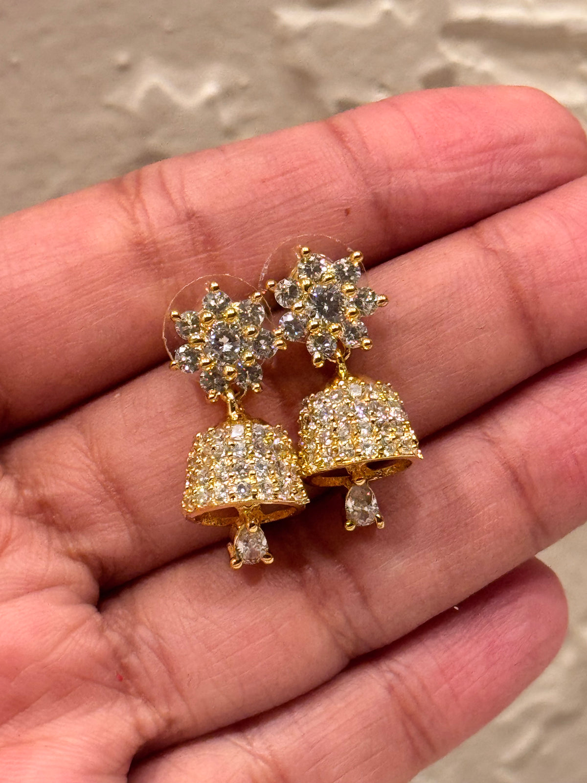Tiana Mini Jhumka - Gold