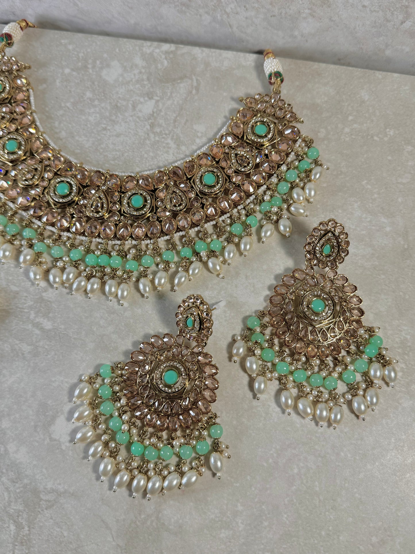 Anvi Semi Bridal - Mint Green