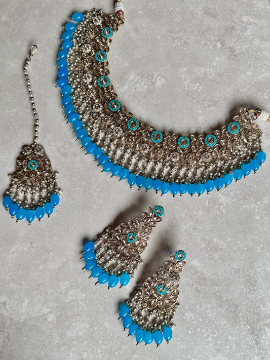 Mahiya Necklace Set - Blue