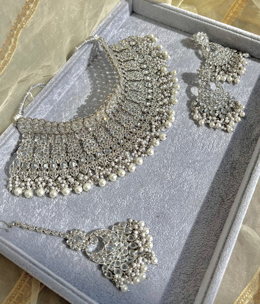 Fayha Bridal Set - Silver