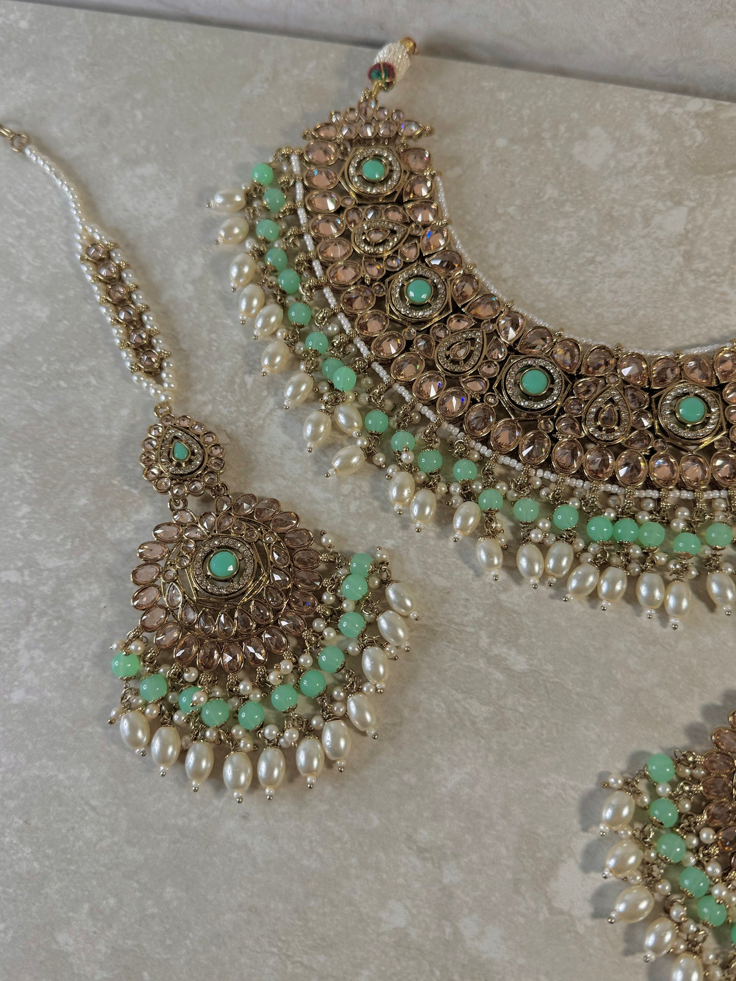 Anvi Semi Bridal - Mint Green