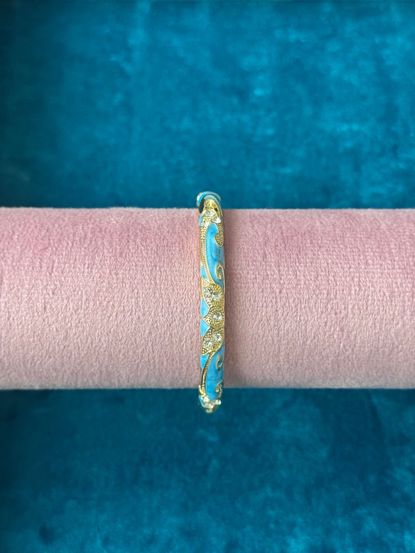 Blue Painted Bangle