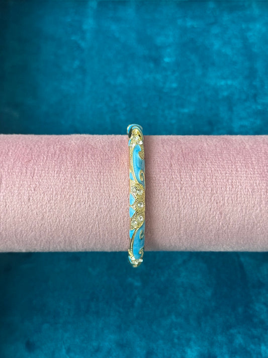 Blue Painted Bangle