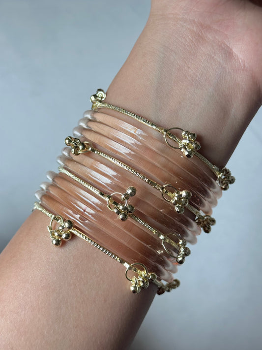 Jelly Bangles - Peach