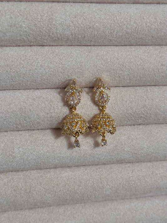 Iris Mini Jhumka - Gold
