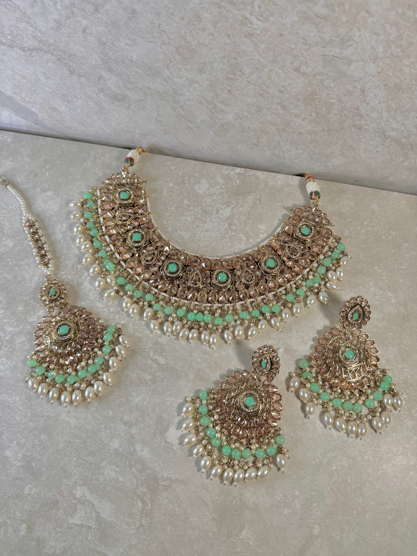 Anvi Semi Bridal - Mint Green