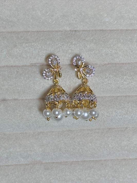 Titli Mini Jhumkas - Gold