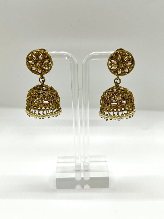 Rafia Gold Jhumka