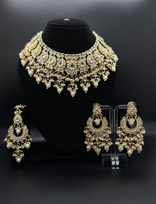 Sadaf Kundan Necklace Set